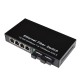 Single Fiber Gigabit Ethernet WDM / BiDi Fiber Media Converter, 2-port Fiber & 4-port RJ45, Tx:1310nm/Rx:1550nm, Singlemode, 20km