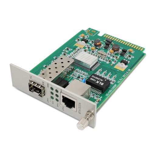 1-port GE SFP & 1-port 10/100/1000Base-T RJ45 Gigabit Ethernet SFP Media Converter Module