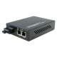 Dual Fiber 10/100/1000Base-TX to 1000Base-EX Gigabit Ethernet Standalone Fiber Media Converter, 1-port Fiber & 2-port RJ45, 1310nm Singlemode, 40km