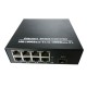 1-port GE SFP & 8-port 10/100/1000Base-T RJ45 Gigabit Ethernet Switch / SFP Media Converter