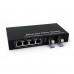 2-port GE SFP & 4-port 10/100/1000Base-T RJ45 Gigabit Ethernet Switch / SFP Media Converter