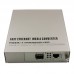 Managed 1-port GE SFP & 1-port 10/100/1000Base-T RJ45 Gigabit Ethernet Standalone SFP Media Converter, Built-in Power Supply