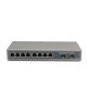 2-port FE SFP & 8-port 10/100Base-T RJ45 Fast Ethernet SFP PoE Media Converter