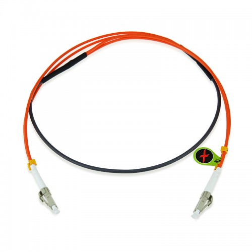 Custom OM2 50/125 Multimode Duplex Armored Fiber Patch Cable