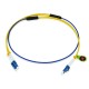 Custom OS1 9/125 Singlemode Duplex Armored Fiber Patch Cable