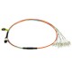 12 Fiber Multimode OM2 MPO Harness Fanout Breakout Cable