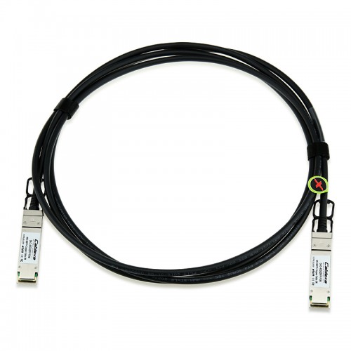 H3C Compatible LSWM1QSTK1, 40GE QSFP+ to QSFP+ Direct Attache Copper Cable, 3m