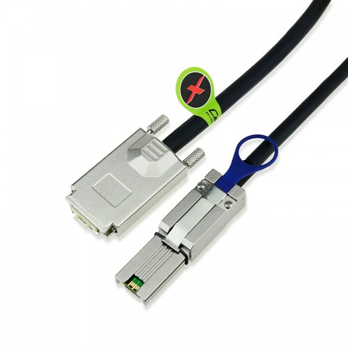 HP Compatible AE468A 4m Infiniband (SFF8470 Thumbscrew CX4) to Mini-SAS (SFF8088) 1x SAS Cable, 430065-001 HP Compatible AE468A 4m Infiniband (SFF8470 Thumbscrew CX4) to Mini-SAS (SFF8088) 1x SAS Cable, 430065-001