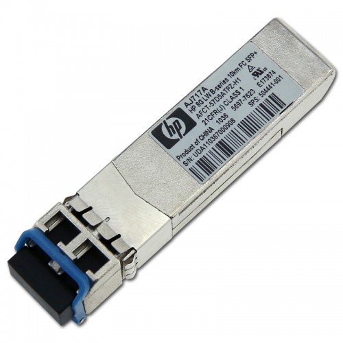 New Original HP 8GB LONG WAVE B-SERIES 10KM FIBRE CHANNEL 1 PACK SFP+ TRANSCEIVER, 504441-001