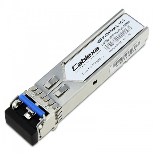 Huawei Compatible eSFP-1310nm-L-16.1, POS Optical Modules, SFP, 155Mbps/622Mbps/2.5Gbps, 1310nm, 40km, LC
