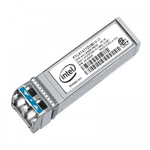 New Intel Original E10GSFPLR, Ethernet SFP+ Optics, 10GBASE-LR, 1000BASE-LX, Duplex LC, 1310nm SMF, 10km