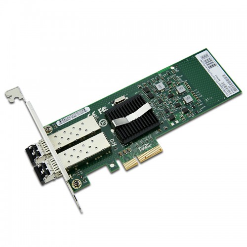 New Intel E1G42EF, Intel Gigabit EF Dual Port Server Adapter, Intel 82576 Controller, Gigabit Ethernet, Dual Port, LC MMF