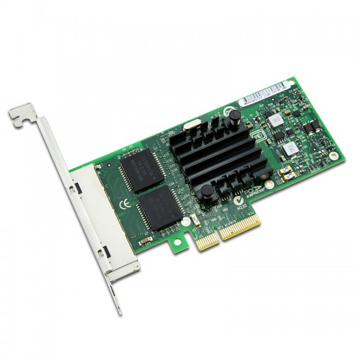 New Intel E1G44HT, Intel Ethernet Server Adapter I340-T4, Intel 82580 Controller, Gigabit Ethernet, Quad Port, RJ45 Copper