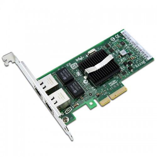 New Intel EXPI9402PT, Intel PRO/1000 PT Server Adapter, Intel 82571GB Controller, Gigabit Ethernet, Dual Port, RJ45 Copper