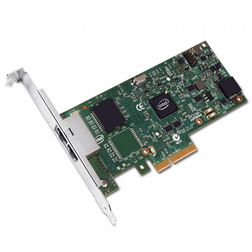 New Intel I350T2V2, Intel Ethernet Server Adapter I350-T2, Intel I350 Controller, Gigabit Ethernet, Dual Port, RJ45 Copper