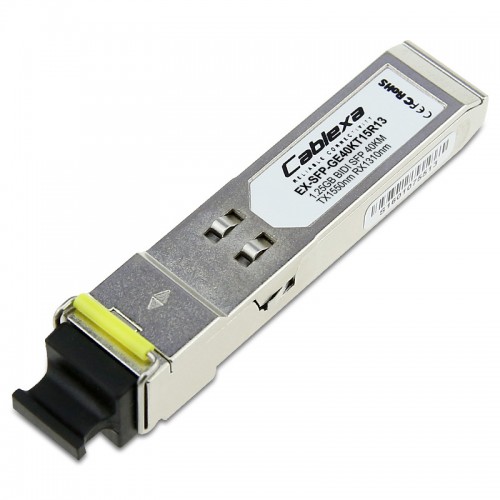 Juniper Compatible EX-SFP-GE40KT15R13, SFP 1000BASE-BX, Tx 1550nm/Rx 1310nm for 40km transmission on single-strand, single-mode fiber