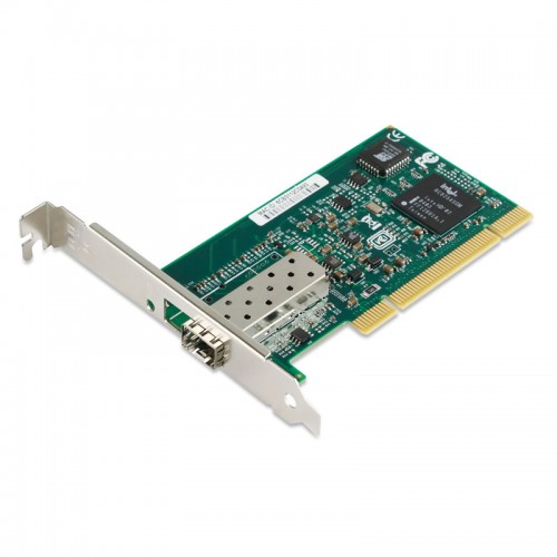 PCI Gigabit Ethernet Fiber Network Interface Card, Intel 82545EB Chipset 1000Base-X Fiber NIC, Single GE SFP Port