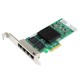 PCIe Gigabit Ethernet Quad RJ45 Port Network Interface Card, PCI Express x4 Intel 82580 Chipset Server Network Adapter