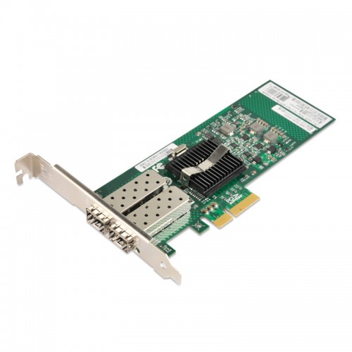 PCIe x4 Gigabit Ethernet Fiber NIC, Intel 82575 Chipset 1000Base-X Server Network Adapter, Dual GE SFP Port