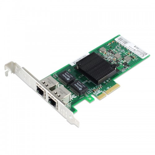 PCIe Gigabit Ethernet Dual RJ45 Port Network Interface Card, PCI Express x4 Intel 82575 Chipset Server Network Adapter