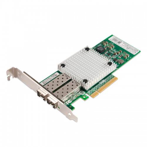 PCIe x8 10G Ethernet Fiber NIC, Intel 82599 Chipset 10GBase-SR/LR Server Network Adapter, Dual SFP+ Port