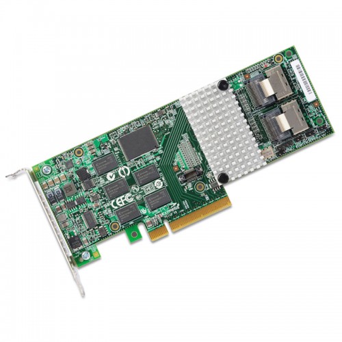 3Ware 9750-8i 8-port Int. (2x SFF-8087) PCI-E X8 6Gb/s SAS SATA Hardware RAID Controller