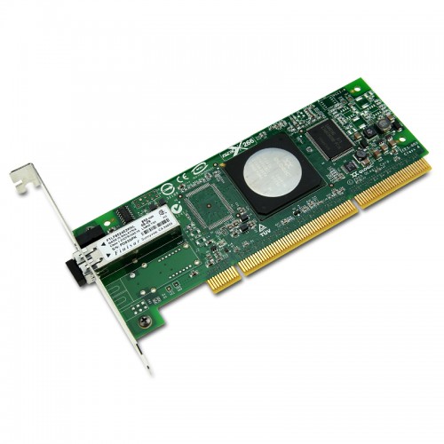 New Original QLogic 4Gbps single-port Fibre Channel to PCI-X 2.0 266 MHz adapter, multi-mode optic.