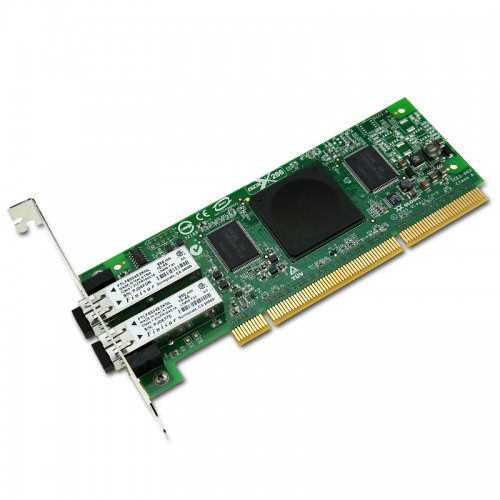 New Original QLogic 4Gbps dual-port Fibre Channel to PCI-X 2.0 266 MHz adapter, multi-mode optic.