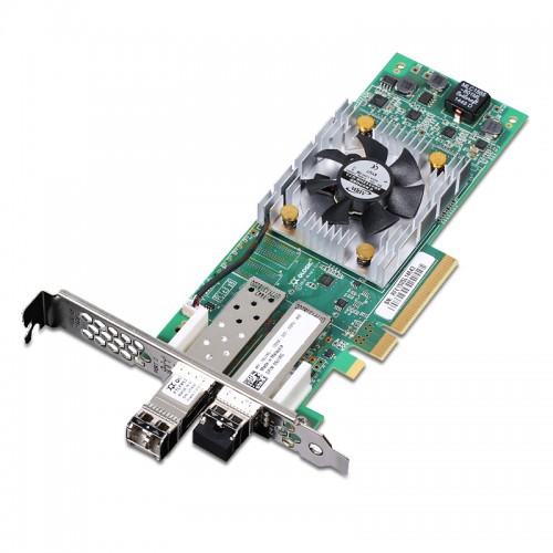 New Original QLogic PCI EXPRESS 16GB Dual-Port Fibre Channel Adapter, 430-4970