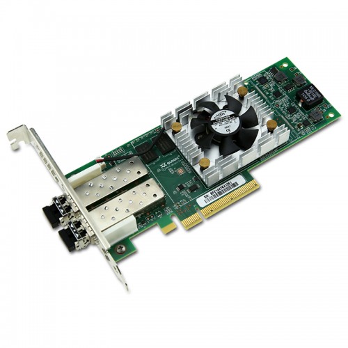 New Original QLogic 16Gbps Dual-Port Fibre Channel Host Bus Adapter, PCIe Gen3 x4, SR LC Multi-Mode Optic