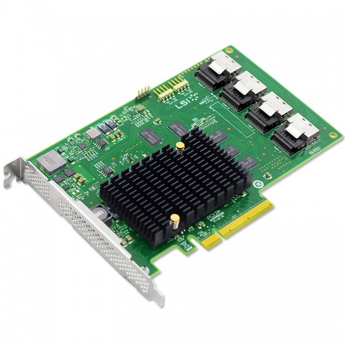 LSI SAS 9201-16i 16-port internal 6Gb/s SAS+SATA to PCI Express Host Bus Adapter, H5-25373-00