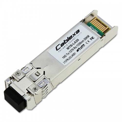 Planet Compatible MTB-LA20, SFP-Port 10GBase-BX Transceiver (WDM,TX:1270nm RX:1330nm) -20km