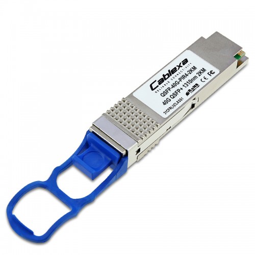 Cablexa QSFP+, 40Gb/s, 40GBASE-IR4 PSM, SMF, 1310nm Band, 12-fiber MPO, 2KM Transceiver Module